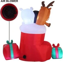 6ft Tall LED Inflatable Christmas Stocking -Hallmark Sales Store 71ZhXOYgHaL. AC SL1500 600x592 1