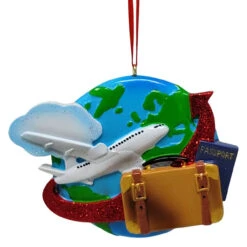 Kurt Adler Personalized Travel Ornament
