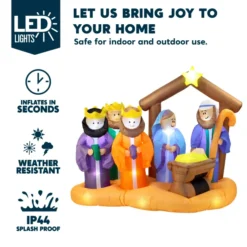 7ft Christmas Inflatable Nativity Scene Decoration -Hallmark Sales Store 7ft Christmas Inflatable Nativity Scene Decoration 3 600x600 1