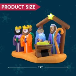 7ft Christmas Inflatable Nativity Scene Decoration -Hallmark Sales Store 7ft Christmas Inflatable Nativity Scene Decoration 5 600x600 1
