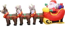 9.5ft LED Christmas Inflatable Santa With Reindeer 11 9.5ft LED Christmas Inflatable Santa With Reindeer -Hallmark Sales Store 9.5ft LED Christmas Inflatable Santa with Reindeer 2 600x292 1
