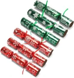 Fun 12pcs No Snap Red And Green Snowflake Christmas Crackers 10 Fun 12pcs No Snap Red And Green Snowflake Christmas Crackers -Hallmark Sales Store 91Q2j8eaGRL. AC SL1500 6 600x629 1