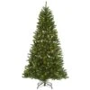 National Tree Company Pre-Lit Artificial Christmas Tree, Peyton Spruce, Green, White Lights, Includes Stand, 7.5 Feet -Hallmark Sales Store APPM2 300 75