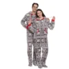 One Piece Hooded Flannel Christmas Pajamas 2 One Piece Hooded Flannel Christmas Pajamas -Hallmark Sales Store Adult Grey Snowflake Onesie 1 result scaled 600x600 1