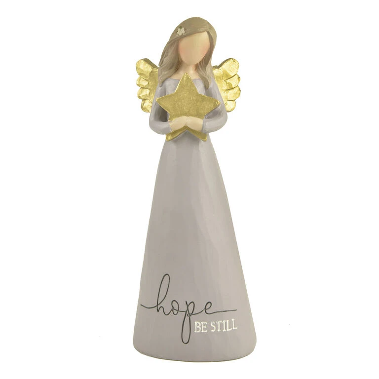Blossom Bucket Hope Be Still Angel Figurine, 5.5" 3 Blossom Bucket Hope Be Still Angel Figurine, 5.5"