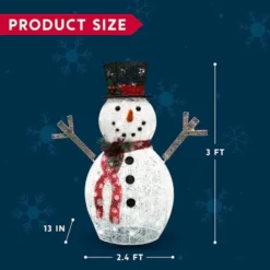 3ft Cotton Snowman LED Yard Light 13 3ft Cotton Snowman LED Yard Light -Hallmark Sales Store Cotton Snowman LED Yard Light 3ft 4 600x600 1