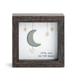 Demdaco Love You To The Moon Shadow Box