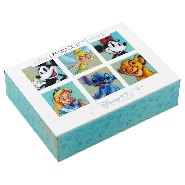 Hallmark Disney 100th Anniversary Boxed Blank Note Cards Assortment, Pack Of 24 2 Hallmark Disney 100th Anniversary Boxed Blank Note Cards Assortment, Pack Of 24