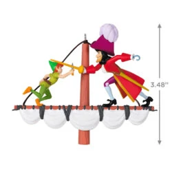 Hallmark Disney Peter Pan 70th Anniversary Swashbuckling Showdown Ornament -Hallmark Sales Store Disney Peter Pan and Hook Keepsake Ornament 2499QXD6617 03
