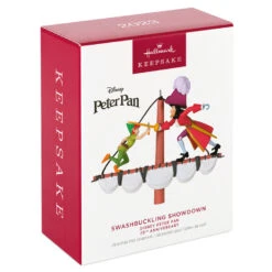 Hallmark Disney Peter Pan 70th Anniversary Swashbuckling Showdown Ornament -Hallmark Sales Store Disney Peter Pan and Hook Keepsake Ornament 2499QXD6617 04