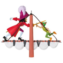 Hallmark Disney Peter Pan 70th Anniversary Swashbuckling Showdown Ornament -Hallmark Sales Store Disney Peter Pan and Hook Keepsake Ornament 2499QXD6617 06