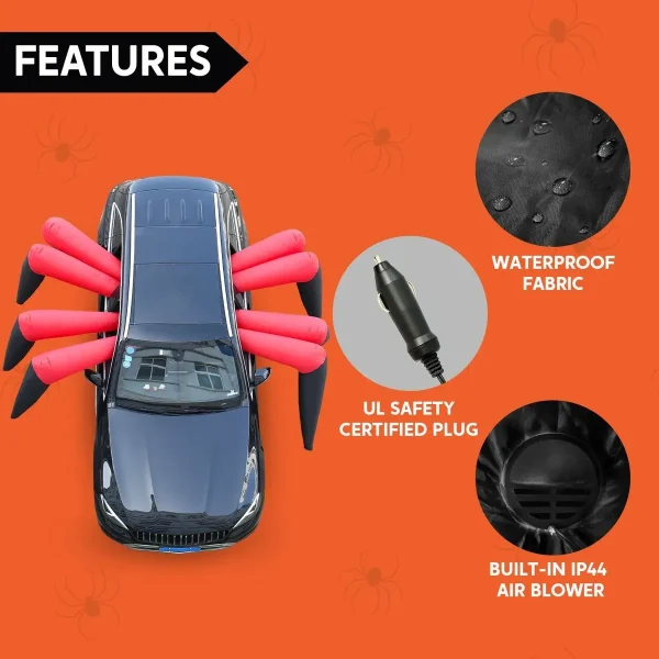 9.5ft Spider Legs Trunk Or Treat Halloween Inflatable 8 9.5ft Spider Legs Trunk Or Treat Halloween Inflatable - Image 6