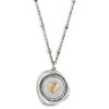 Heart Charm Dear You My Love Necklace, 17.5"