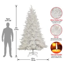 National Tree Company HGTV Home Collection Pre-Lit Christmas By The Sea Coral Artificial Tree With Artificial Tree Stand Pre-Strung With Warm White LED Lights , Plug In, HGTV Home Collection, Coral, 9ft -Hallmark Sales Store HO76 YL52 90 Dim
