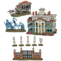 Department 56 Haunted Mansion Village 2023 Full 5 Pc Set