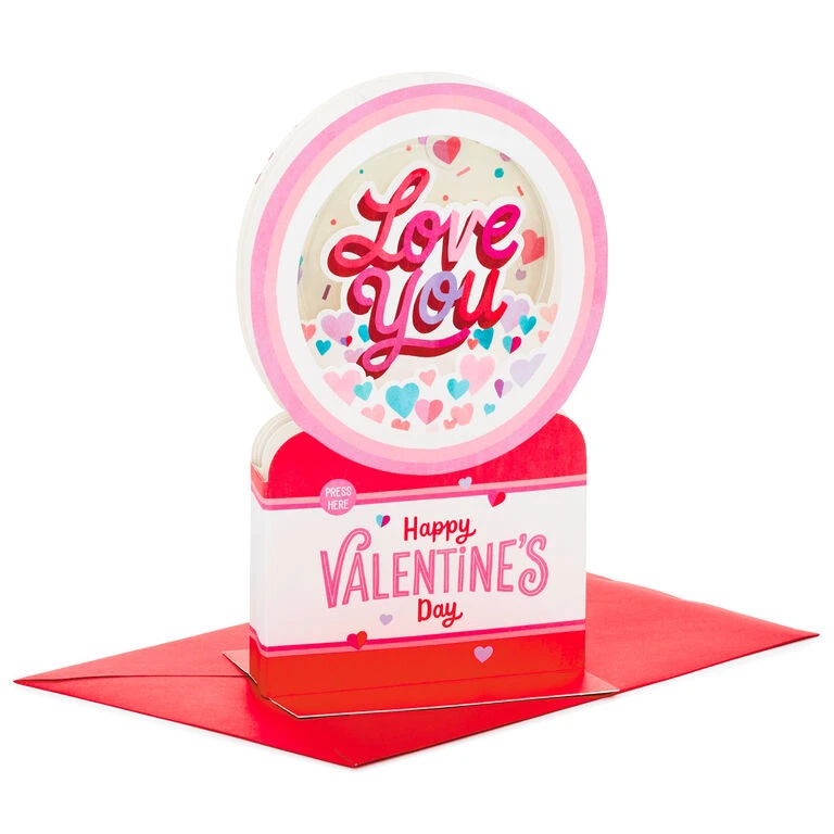 Hallmark All My Love Snow Globe Musical 3D Pop-Up Valentine's Day Card With Motion 2 Hallmark All My Love Snow Globe Musical 3D Pop-Up Valentine's Day Card With Motion