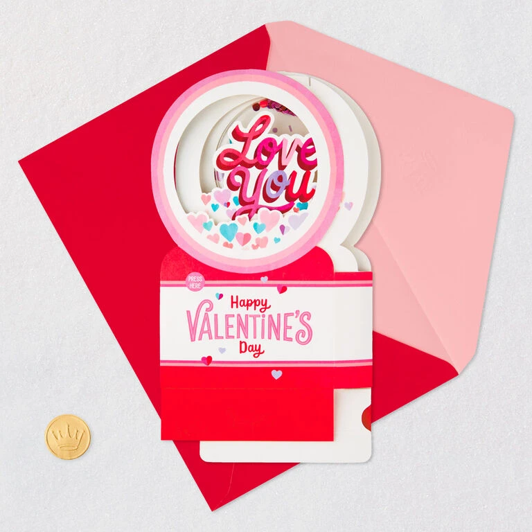 Hallmark All My Love Snow Globe Musical 3D Pop-Up Valentine's Day Card With Motion 6 Hallmark All My Love Snow Globe Musical 3D Pop-Up Valentine's Day Card With Motion - Image 5