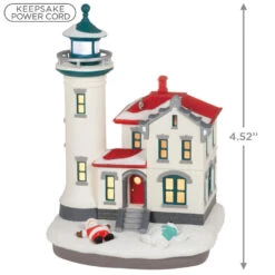 Hallmark Holiday Lighthouse 2023 Ornament With Light -Hallmark Sales Store Holiday Lighthouse Keepsake Ornament 2799QXR8237 03