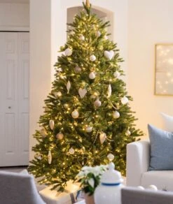 King Of Christmas 10' King Fraser Fir Quick-Shape Artificial Christmas Tree With 1600 Warm White & Multi-Color LED Lights -Hallmark Sales Store King Fraser Fir Artificial Christmas Tree3