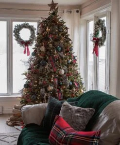 King Of Christmas 10' King Fraser Fir Quick-Shape Artificial Christmas Tree With 1600 Warm White & Multi-Color LED Lights -Hallmark Sales Store King Fraser Fir Artificial Tree