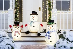 LED Collapsible Snowman Christmas Yard Light 22in -Hallmark Sales Store LED Yard Lights Collapsible Snowman 22in 2 600x400 1