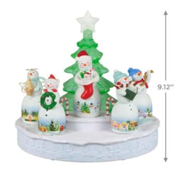 Hallmark Snowtop Lodge Christmas Concert Tabletop Decoration With Light And Sound 10 Hallmark Snowtop Lodge Christmas Concert Tabletop Decoration With Light And Sound -Hallmark Sales Store Musical Snowmen Ornaments Keepsake Decoration 1QFM3929 03