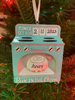 Bun In The Oven Personalized Christmas Ornament OR2234 -Hallmark Sales Store OR2234 2 95359.1666291898