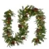 National Tree Company Pre-Lit 'Feel Real' Artificial Christmas Garland, Green, Colonial Fir, White Lights, Decorated With Pine Cones, Plug In, Christmas Collection, 9 Feet -Hallmark Sales Store PECO4 306 9A 1