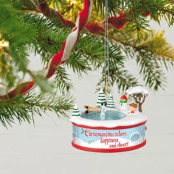 Hallmark The Peanuts® Gang Christmastime Is Here Musical Ornament With Motion -Hallmark Sales Store Peanuts Gang Ice Skating Keepsake Ornament 3999QXI7037 02