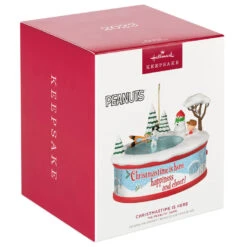 Hallmark The Peanuts® Gang Christmastime Is Here Musical Ornament With Motion -Hallmark Sales Store Peanuts Gang Ice Skating Keepsake Ornament 3999QXI7037 04