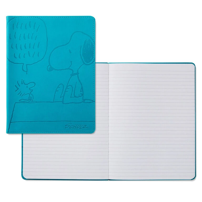 Hallmark Peanuts® Snoopy And Woodstock Faux Leather Notebook 4 Hallmark Peanuts® Snoopy And Woodstock Faux Leather Notebook - Image 2