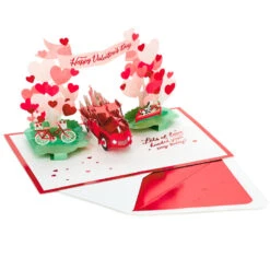 Hallmark Special Delivery 3D Pop-Up Valentine's Day Card -Hallmark Sales Store Red Truck With Flowers 3D PopUp Valentines Day Card 1299IAV6066 03