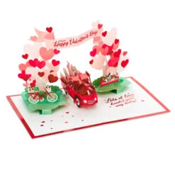 Hallmark Special Delivery 3D Pop-Up Valentine's Day Card -Hallmark Sales Store Red Truck With Flowers 3D PopUp Valentines Day Card 1299IAV6066 04