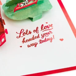 Hallmark Special Delivery 3D Pop-Up Valentine's Day Card -Hallmark Sales Store Red Truck With Flowers 3D PopUp Valentines Day Card 1299IAV6066 05