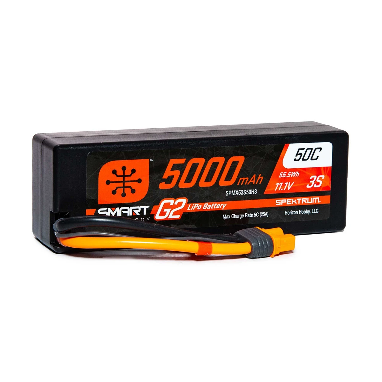 Spektrum 5000mAh 3S 11.1V Smart Battery G2 50C IC3 3 Spektrum 5000mAh 3S 11.1V Smart Battery G2 50C IC3