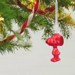 Hallmark The Peanuts® Gang Snoopy Glass Ornaments, Set Of 6 -Hallmark Sales Store Set of 6 Colored Glass Snoopy Keepsake Ornaments 2499QSB6329 02