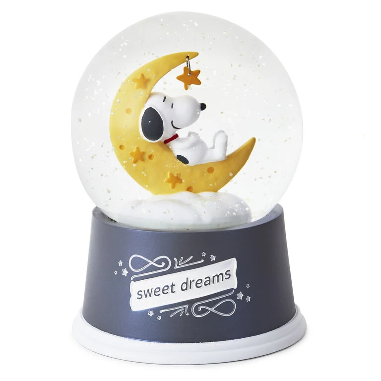 Hallmark Peanuts® Snoopy Sweet Dreams Snow Globe With Light 2 Hallmark Peanuts® Snoopy Sweet Dreams Snow Globe With Light