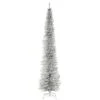 National Tree Company Artificial Christmas Tree, Silver Tinsel, Includes Stand, 9 Feet