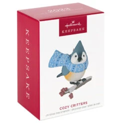Hallmark Cozy Critters Ornament -Hallmark Sales Store Tufted Timouse in Scarf Keepsake Ornament 1499QXR8019 04