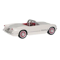 Hallmark 1953 Chevrolet® Corvette® 70th Anniversary 2023 Metal Ornament -Hallmark Sales Store White and Red Corvette Car Keepsake Ornament 2199QXE3247 06