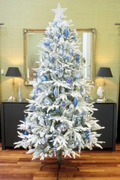 The 7ft Pre-Lit Snowy Alpine Tree Warm White -Hallmark Sales Store alpine full 5