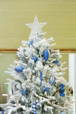 The 7ft Pre-Lit Snowy Alpine Tree Warm White -Hallmark Sales Store alpine top 4