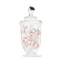 Raz Eric Cortina Clear Glass Peppermint Candy Jar Glass Christmas Ornament -Hallmark Sales Store apiaf6ws7 37959.1646091955