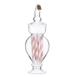 Raz Eric Cortina Clear Glass Peppermint Candy Jar Glass Christmas Ornament -Hallmark Sales Store apicevkcr 65515.1646091957