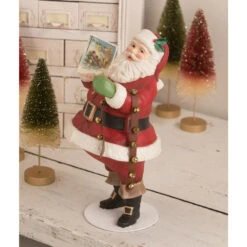 Bethany Lowe 12" The Night Before Christmas Reading Santa Figure TD0030