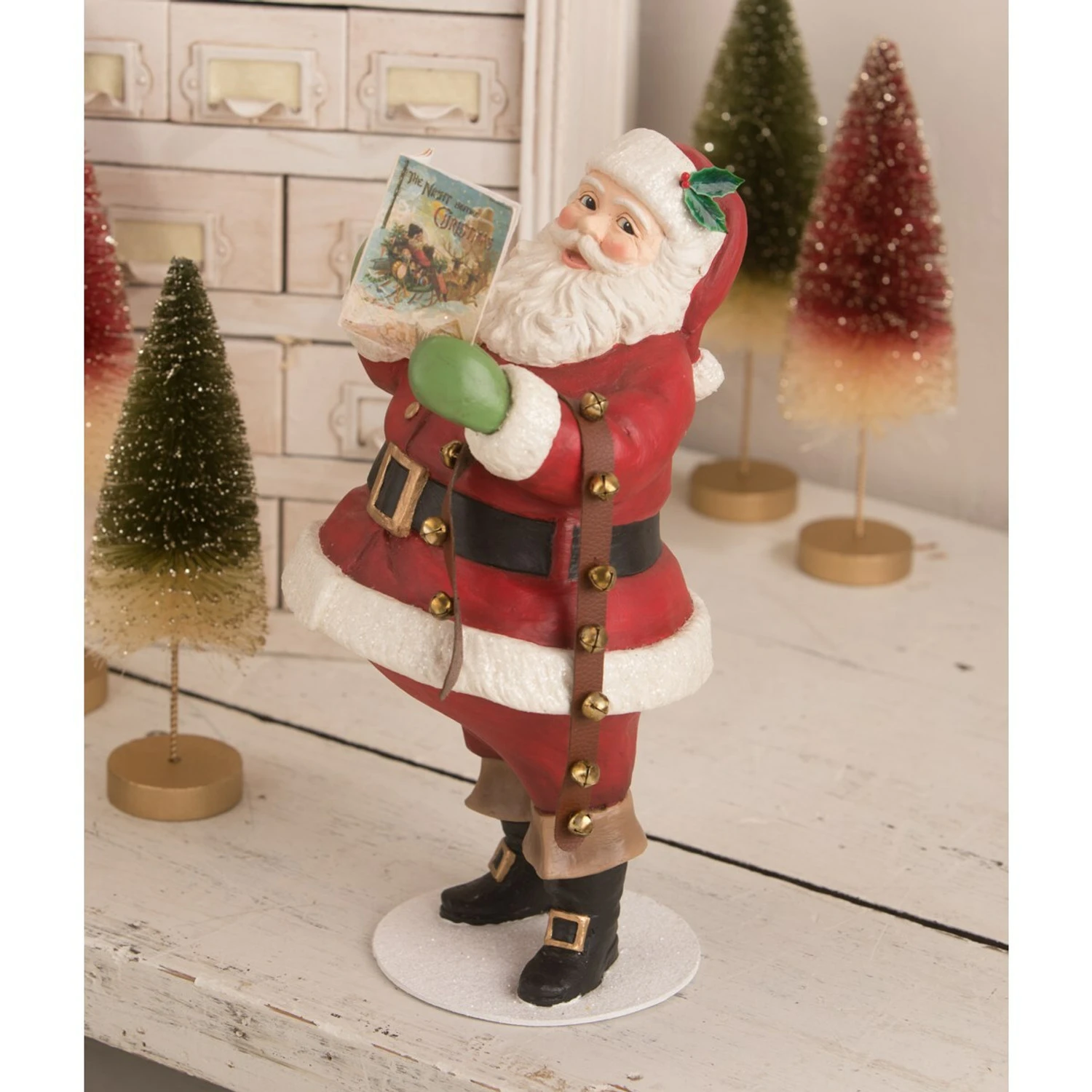 Bethany Lowe 12" The Night Before Christmas Reading Santa Figure TD0030 3 Bethany Lowe 12" The Night Before Christmas Reading Santa Figure TD0030