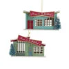 Kurt Adler 4.25" Wooden Mid-Century Modern House Christmas Ornament E0482 -Hallmark Sales Store apijuwibh 76102.1646091993