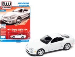 1993 Toyota Supra, Super White - Auto World AWSP064/24B - 1/64 Scale Diecast Model Toy Car