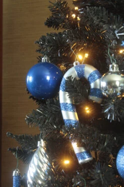 The Pre-Lit Black Italian Pencilimo Tree -Hallmark Sales Store black pencil close up 2 6