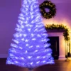 The White Blue Ripple Effect Fibre Optic Tree (4ft To 7ft)
